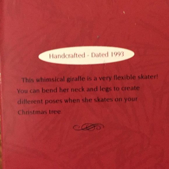 ❄️HALLMARK Keepsake Ornament Giraffe Daughter and Son set - 1993 - Picture 5 of 17